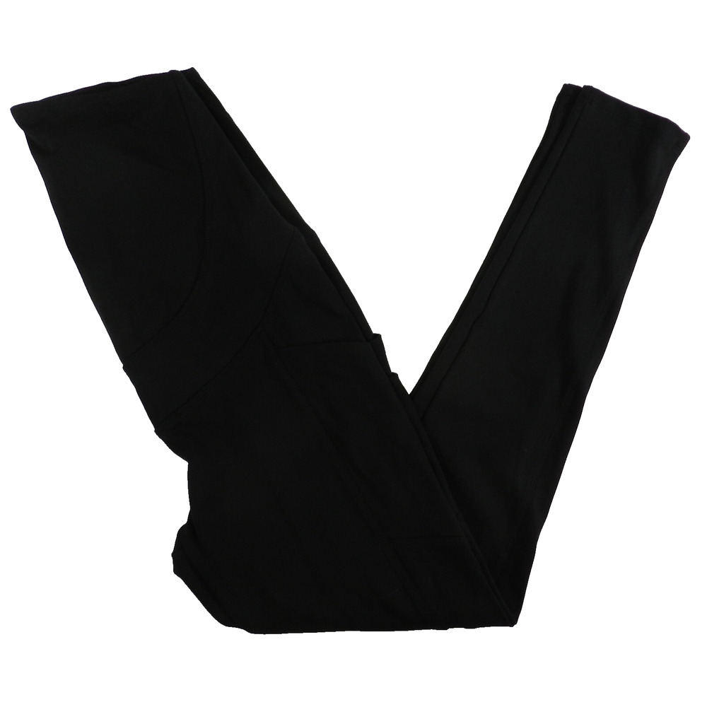 Kimi + Kai Maternity Pants SMALL Black workout leggings side pockets NEW (nn55)